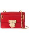 Balmain Shiny Bbox Shoulder Bag In Red