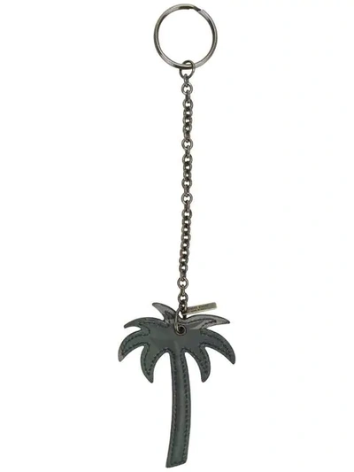 Tomas Maier Camo Palm Key Ring - Grey