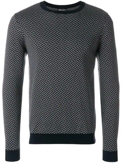 Giorgio Armani Embroidered Fitted Sweater