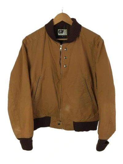 Pre-owned Engineered Garments Bomber Work Jacket In Camel