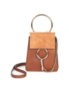 Chloé Faye Small Leather Bracelet Bag In Classic Tobacco