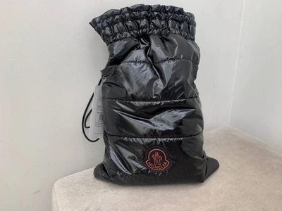 Pre-owned Moncler Genius Fw'19 Backpack Pouch Quilted In Black
