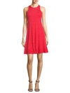 M Missoni Textured-knit Sleeveless Dress In Coral