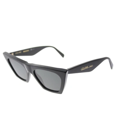 Celine Edge Cl 41468 807 Black Cat Eye Sunglasses | ModeSens