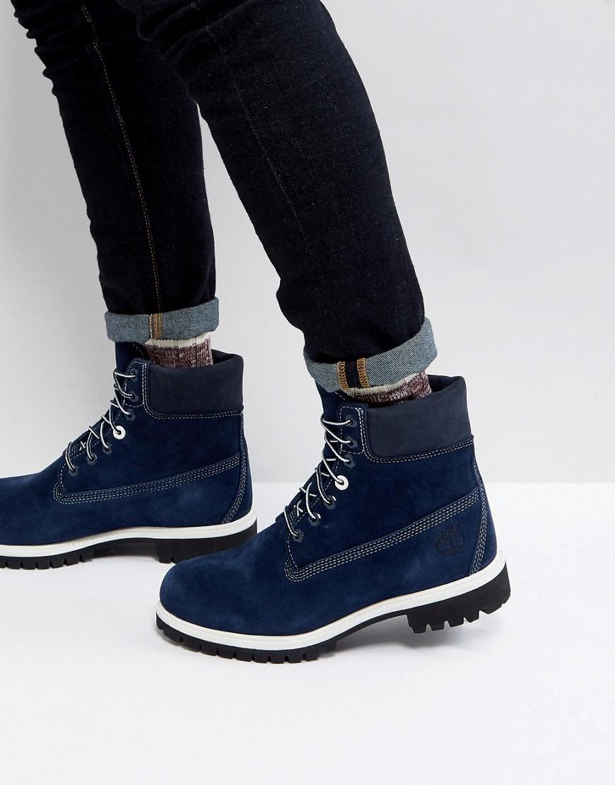 blue suede timberland boots