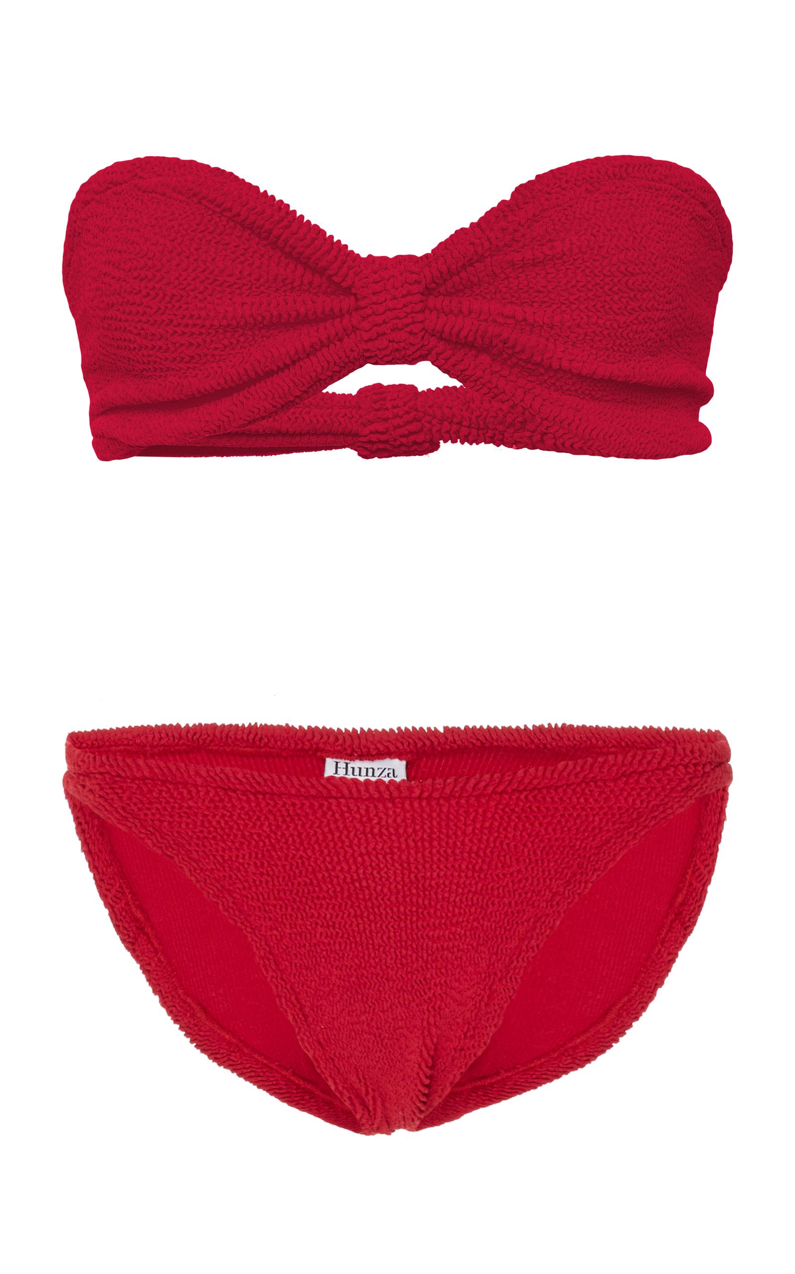 hunza g red bikini
