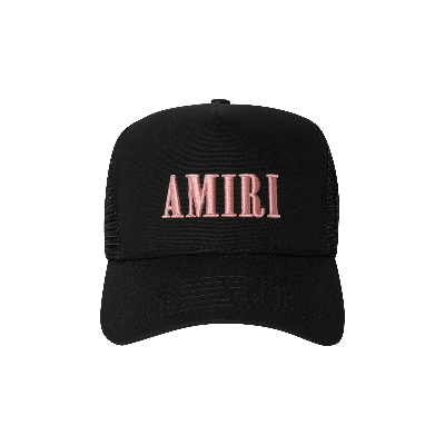Pre-owned Amiri Core Logo Trucker Hat 'black/peach'