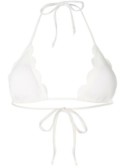 Marysia Womens Coconut Broadway Halterneck Bikini Top S In White