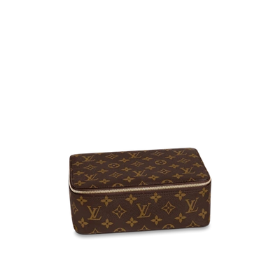 Pre-owned Louis Vuitton Travel Cube Mm In Brown