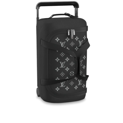 Pre-owned Louis Vuitton Horizon Soft Duffle 55 Bag In Black
