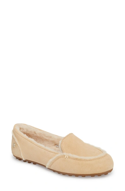 Ugg Hailey Slipper In Beige Suede