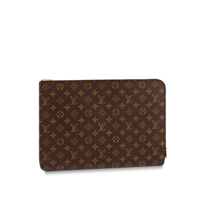 Pre-owned Louis Vuitton Gm Travel Case In Brown