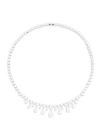 Adriana Orsini Cubic Zirconia Round Necklace In Silver
