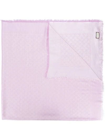 Gucci Gg Jacquard Shawl In Pink