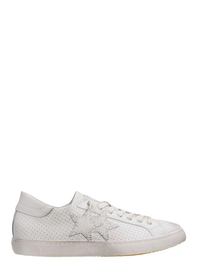 2star White Leather Sneakers