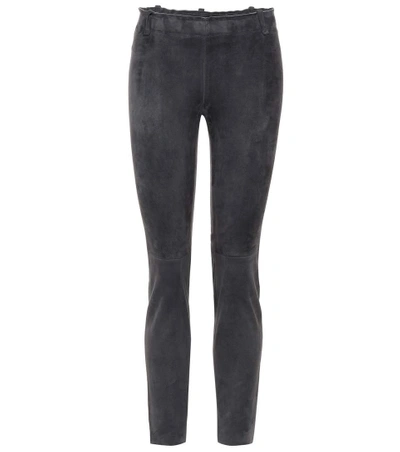 Stouls Mick Suede Trousers In Grey
