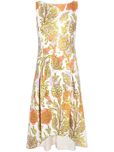 Peter Pilotto Gold Printed Dress