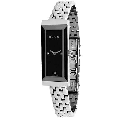 Pre-owned Gucci Women's G-frame Black Dial Watch