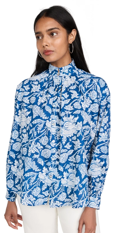 Alix Of Bohemia Kiki Azure Garden Shirt In Blue | ModeSens