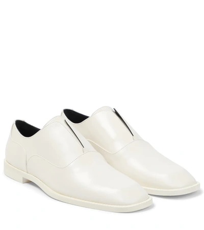 Victoria Beckham Norah Leather Loafers In Off White