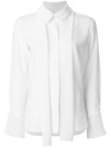 Chloé Pussy Bow Silk Blouse In White