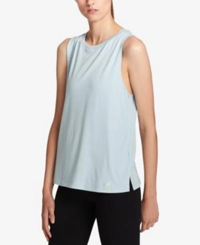 Tommy Hilfiger Sport Metallic-graphic Muscle Tank Top, Created For Macy's In Seafoam