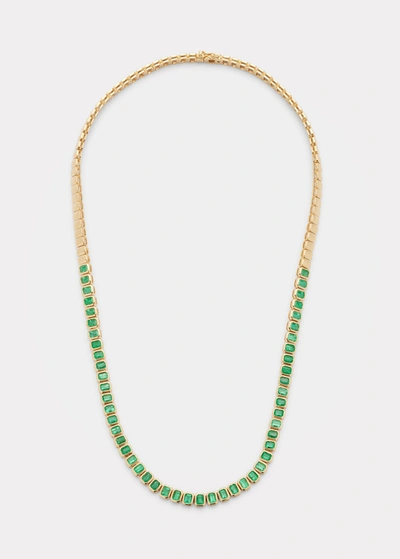 Anita Ko Emerald-cut Emerald Choker Necklace In 18k Gold In Yg