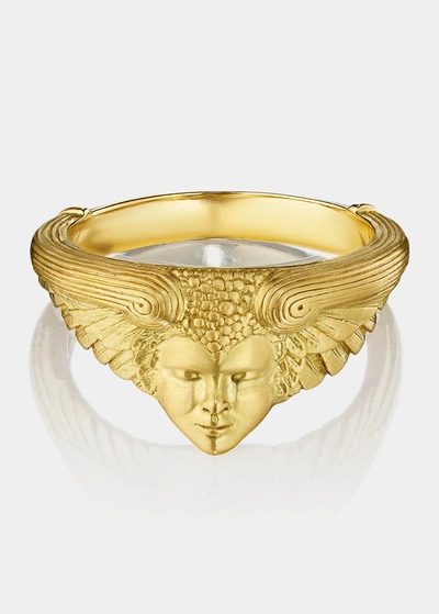 Anthony Lent Morpheus Ring In 18k Gold In Yg