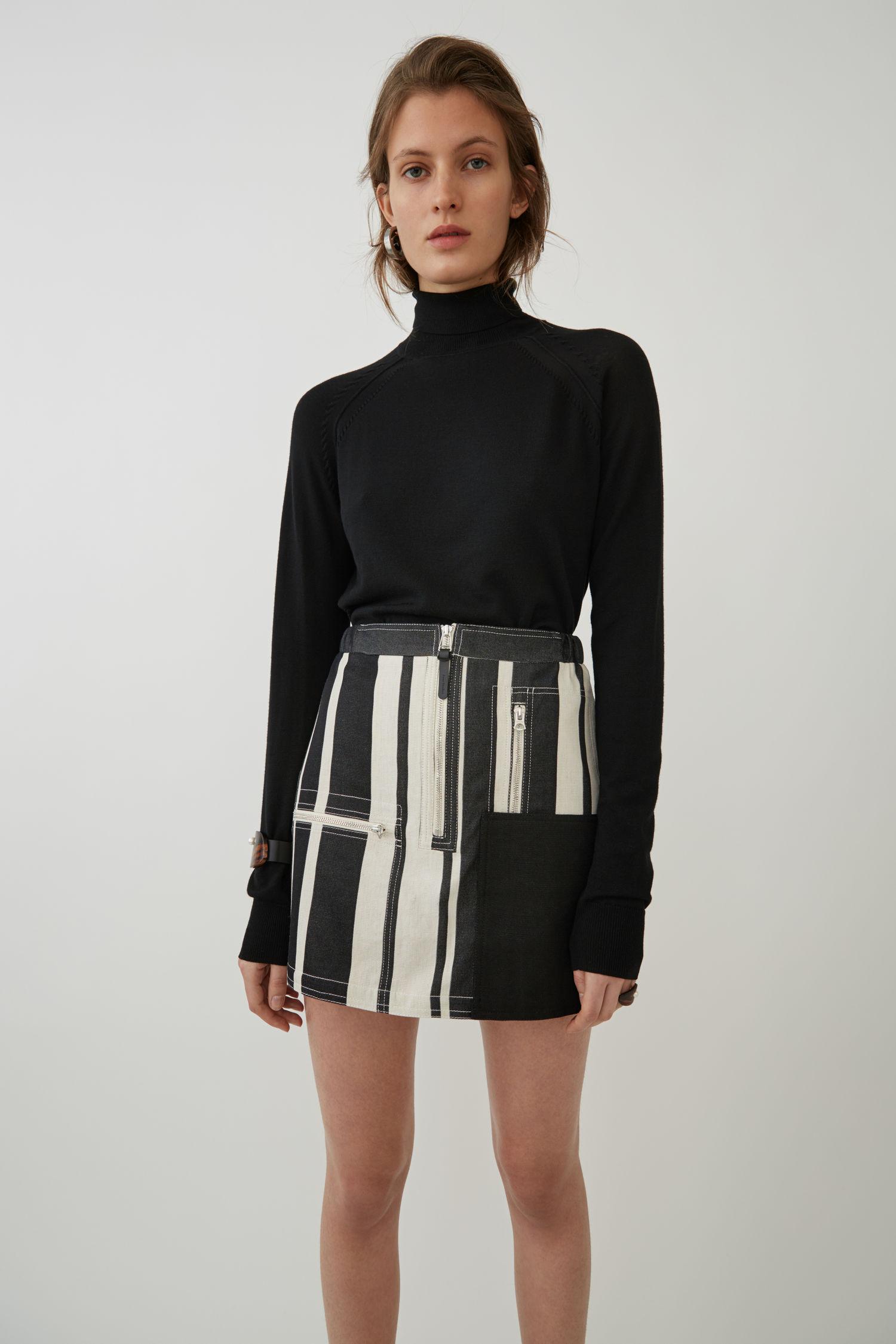 black merino wool turtleneck