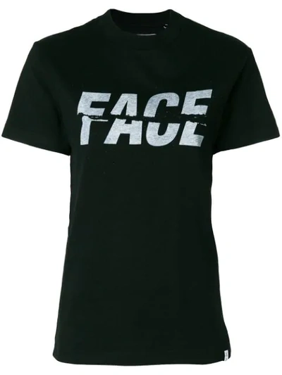 Facetasm Face T-shirt In Black