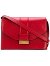 Visone Red Carrie Small Leather Shoulder Bag