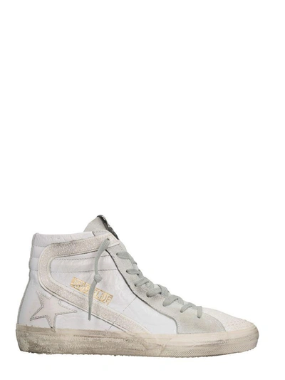 Golden Goose Damenschuhe Damen Leder Schuhe High Sneakers Slide In White