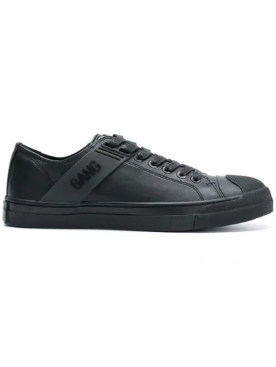 Neil Barrett - Gang Low Top Leather Trainers - Mens - Black