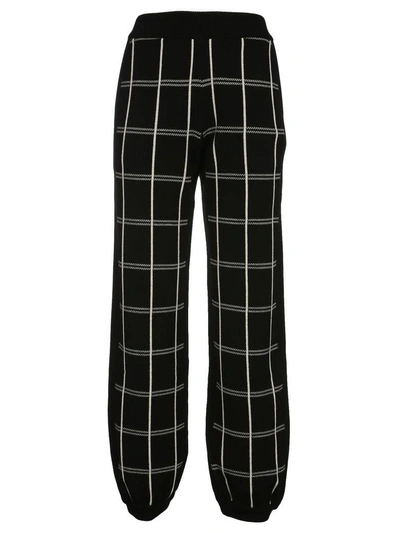 Chloé Checked Trousers In Black