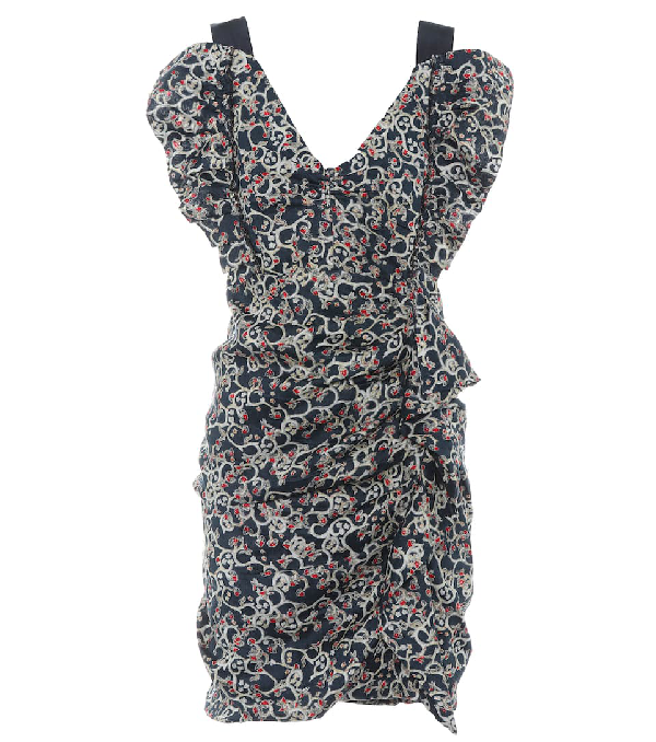 Etoile Isabel Marant Topaz Linen Minidress - Faded Black | ModeSens