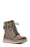 Cliffs By White Mountain Hearty Knit Collar Lace-up Boot In Brown