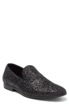 Abound Ken Smoking Slipper Loafer In Black Glitter