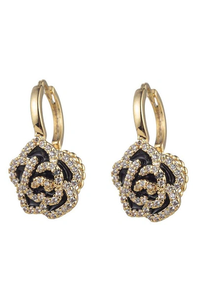 Eye Candy Los Angeles Emily Rose Cz Drop Earrings In Gold