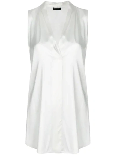 Emporio Armani Sleeveless Tunic - White