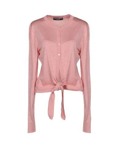 Dolce & Gabbana Cardigan In Salmon Pink