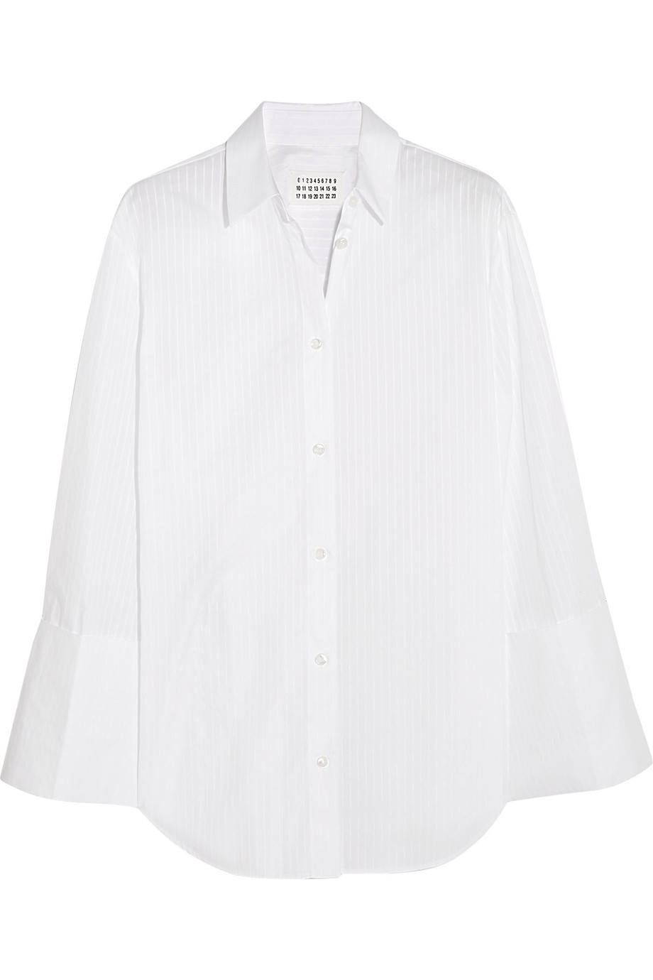 Maison Margiela Oversized Pinstriped Cotton-poplin Shirt | ModeSens