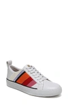 Diane Von Furstenberg Tess-3 Striped Leather Lace-up Sneakers In Pebble Multi