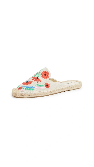 Soludos Ibiza Embrodiered Mules In Multi