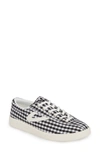 Tretorn Nylite 4 Plus Gingham Sneakers In Black/ White Fabric