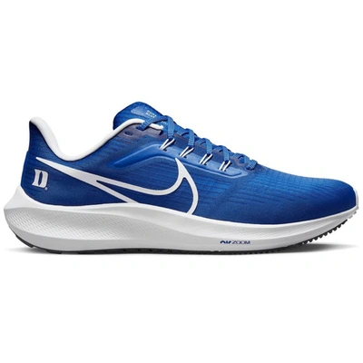 Nike Unisex  Royal Duke Blue Devils Zoom Pegasus 39 Running Shoe In Racer Blue/black/anthracite/white