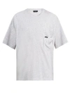 Balenciaga Political Logo Cotton Jersey T-shirt In Grey