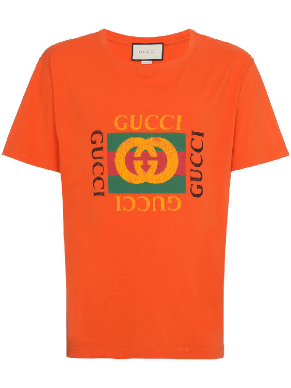 gucci orange shirt