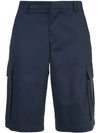 Martine Rose Cotton-drill Cargo Shorts In Blue