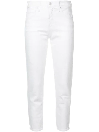 Vince Skinny Crop Straight-leg Jeans In White