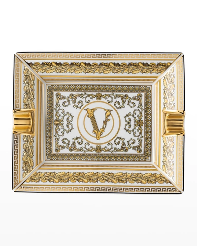 Versace Virtus Gala Ashtray In Gold